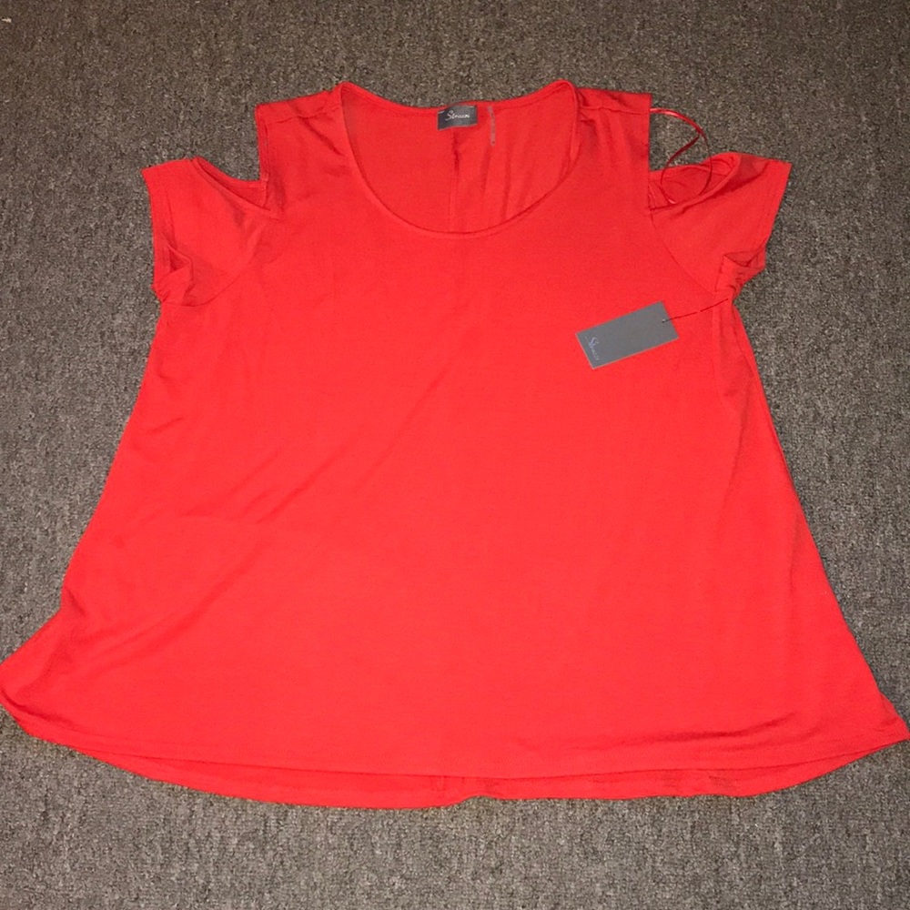 Strazzi Red Blouse XL